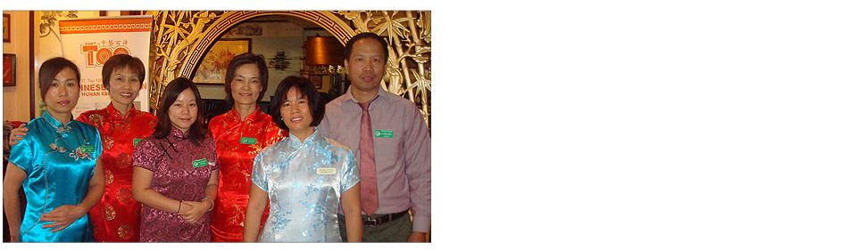 Restaurant owner and staff